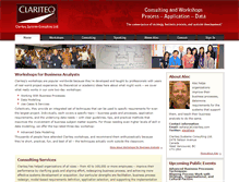 Tablet Screenshot of clariteq.com